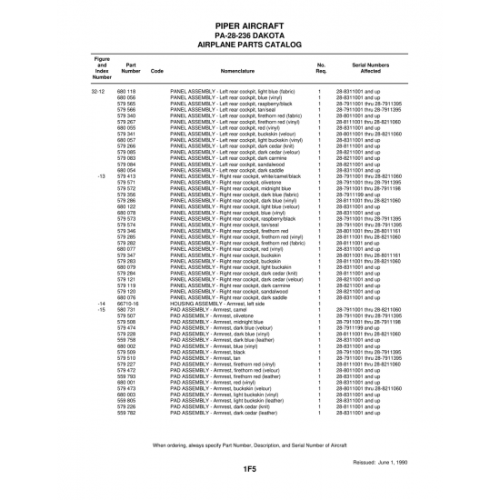Aviation Part (66710-16) — Piper PA-28-236 Dakota Aviation Part (66710-16) — Piper PA-28-236 Dakota