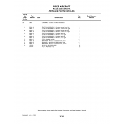 Aviation Part 67968-16 for Piper PA-28-161 Warrior Aircraft