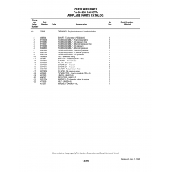Aviation Part 68770-06 for Piper PA-28 Cherokee Aircraft