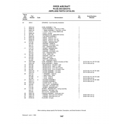 Aviation Part 99094-00 for Piper PA-28-236 Dakota Aircraft Aviation Part 99094-00 for Piper PA-28-236 Dakota Aircraft