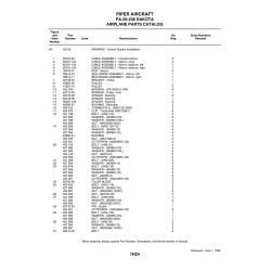 Aviation Part 95061-166 for Piper PA-28-236 Dakota Aircraft Aviation Part 95061-166 for Piper PA-28-236 Dakota Aircraft