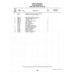 Aviation Part 62833-144 for Piper PA-28-161 Warrior Aircraft