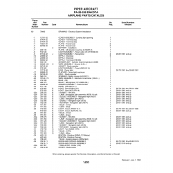 Aviation Part 78140-172 for Piper PA-28-236 Dakota Aircraft Aviation Part 78140-172 for Piper PA-28-236 Dakota Aircraft