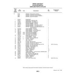 Aviation Part 99395-00 for Piper PA-28 Cherokee Aircraft Aviation Part 99395-00 for Piper PA-28 Cherokee Aircraft