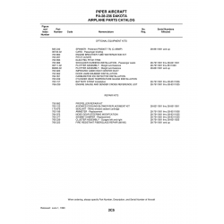 Aviation Part 766-239 for Piper PA-28-236 Dakota Aircraft Aviation Part 766-239 for Piper PA-28-236 Dakota Aircraft