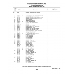 Aviation Part 35282-03 for Piper PA-28-161 Warrior Aircraft Aviation Part 35282-03 for Piper PA-28-161 Warrior Aircraft