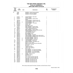 Aviation Part 67232-47 for Piper PA-28-161 Warrior Aircraft