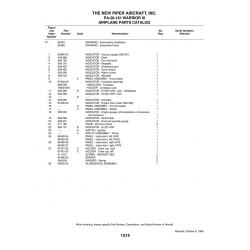 Aviation Part 89305-03 for Piper PA-28-161 Warrior Aircraft Aviation Part 89305-03 for Piper PA-28-161 Warrior Aircraft