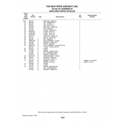 Aviation Part 86875-004 for Piper PA-28-161 Warrior Aircraft