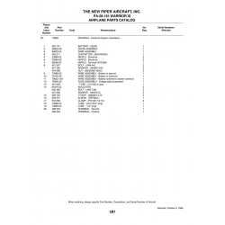 Aviation Part 73989-03 for Piper PA-28-161 Warrior Aircraft