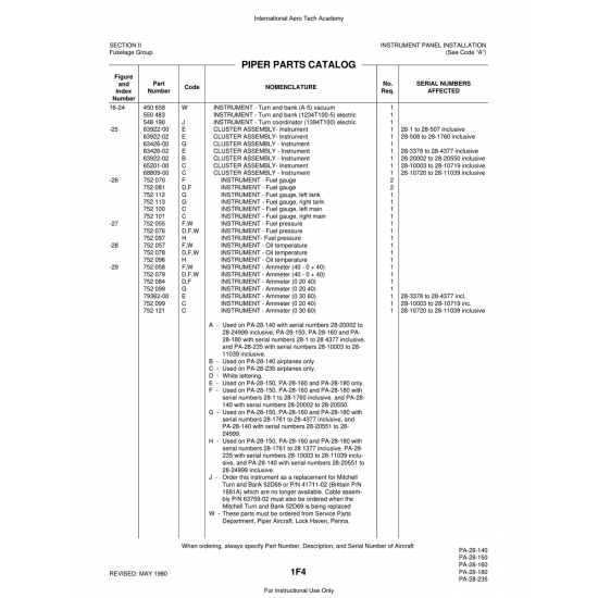 Aviation Part (63922-02) — Piper PA-28 Cherokee Aviation Part (63922-02) — Piper PA-28 Cherokee