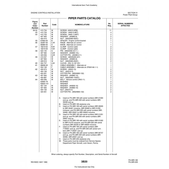 Aviation Part (67664-00) — Piper PA-28 Cherokee Aviation Part (67664-00) — Piper PA-28 Cherokee