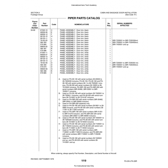 Aviation Part (99659-06) — Piper PA-28 Cherokee Aviation Part (99659-06) — Piper PA-28 Cherokee