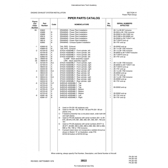Aviation Part (99044-03) — Piper PA-28 Cherokee Aviation Part (99044-03) — Piper PA-28 Cherokee