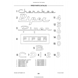 Letter 63986-00 for Piper PA-28 Cherokee Aircraft Letter 63986-00 for Piper PA-28 Cherokee Aircraft