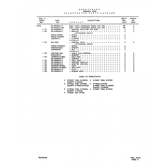 Aviation Part (0-9959) — Beechcraft V35 Aviation Part (0-9959) — Beechcraft V35