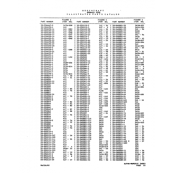 Aviation Part (538366-3) — Beechcraft V35 Aviation Part (538366-3) — Beechcraft V35
