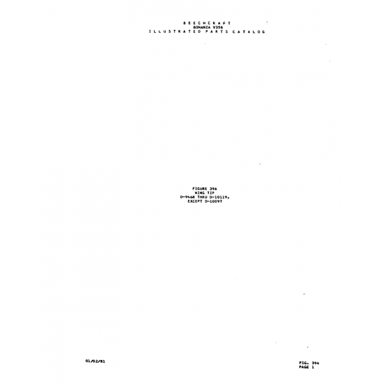 Aviation Part (D-10097) — Beechcraft V35 Aviation Part (D-10097) — Beechcraft V35