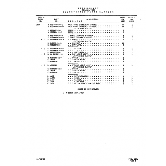 Aviation Part (nSt1O73L06) — Beechcraft V35 Aviation Part (nSt1O73L06) — Beechcraft V35