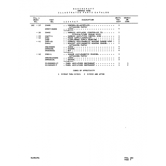 Aviation Part (AW507-832R8) — Beechcraft V35 Aviation Part (AW507-832R8) — Beechcraft V35