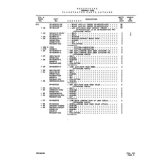 Aviation Part (85-830122--1) — Beechcraft V35 Aviation Part (85-830122--1) — Beechcraft V35