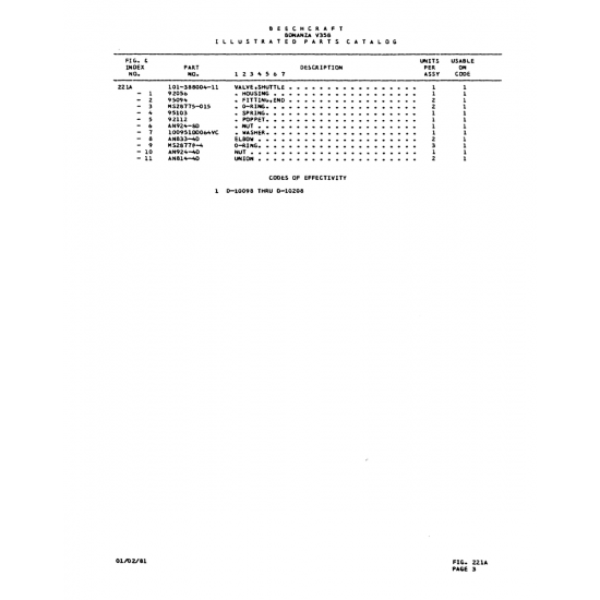 Aviation Part (n52877P-4) — Beechcraft V35