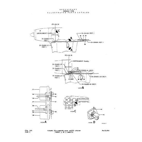 (ref) (5-324002-91) — Beechcraft V35 (ref) (5-324002-91) — Beechcraft V35
