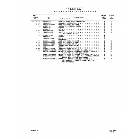 Aviation Part (nSZ19190C11) — Beechcraft V35 Aviation Part (nSZ19190C11) — Beechcraft V35