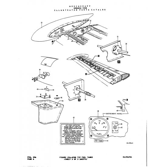 Aviation Part (35-2964) — Beechcraft V35 Aviation Part (35-2964) — Beechcraft V35