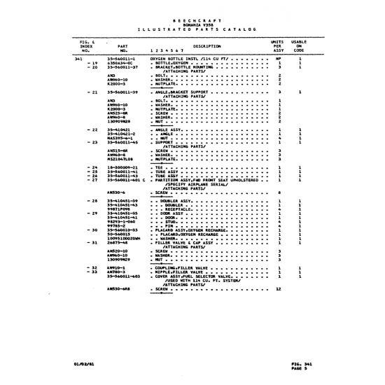 Precision Aerospace Fastener (NAS standard) (NAS395-6-1) — Beechcraft V35