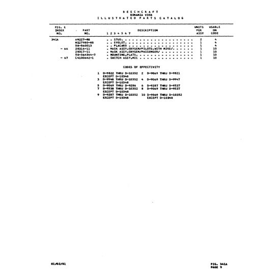 Aviation Part (nft7980-BB) — Beechcraft V35 Aviation Part (nft7980-BB) — Beechcraft V35