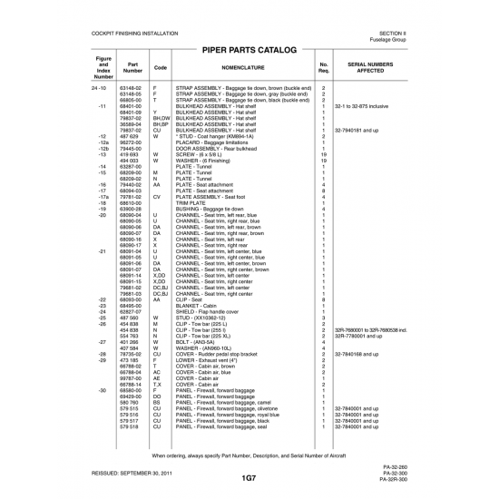 Aviation Part (68090-16) — Piper PA-32-260 Aviation Part (68090-16) — Piper PA-32-260