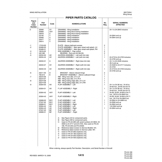 Aviation Part (18316-02) — Piper PA-32-260