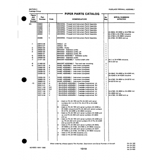 Aviation Part (22211-04) — Piper PA-32-260 Aviation Part (22211-04) — Piper PA-32-260