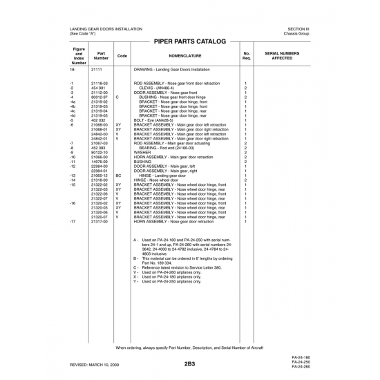 Aviation Part (21322-07) — Piper PA-32-260 Aviation Part (21322-07) — Piper PA-32-260