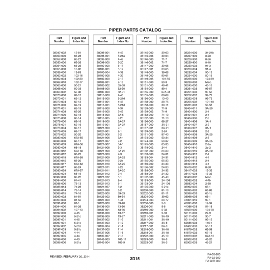 Aviation Part (38062-002) — Piper PA-32-260