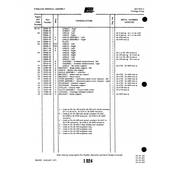 Aviation Part (25670-00) — Piper PA-32-260