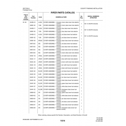 Aviation Part 69091-09 for Piper PA-32-260 Aircraft Aviation Part 69091-09 for Piper PA-32-260 Aircraft