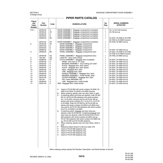 Aviation Part (25437-00) — Piper PA-32-260