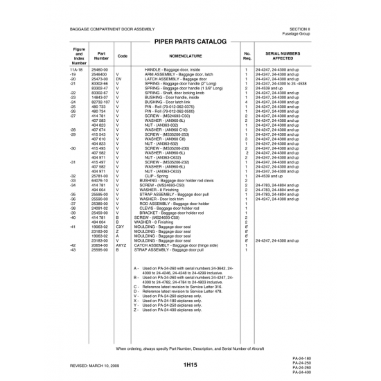 Aviation Part (82732-107) — Piper PA-32-260