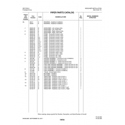 Aviation Part 69449-00 for Piper PA-32-260 Aircraft Aviation Part 69449-00 for Piper PA-32-260 Aircraft