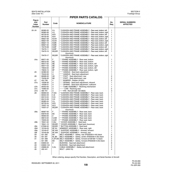Aviation Part (99077-02) — Piper PA-32-260 Aviation Part (99077-02) — Piper PA-32-260
