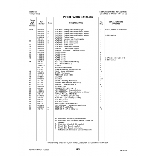 Aviation Part (26753-00) — Piper PA-32-260 Aviation Part (26753-00) — Piper PA-32-260