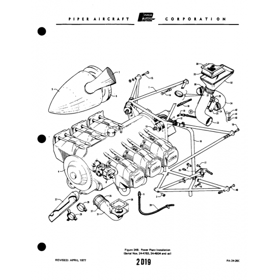 Power Plant Installation (PA-2426C) — Piper PA-32-260 Power Plant Installation (PA-2426C) — Piper PA-32-260