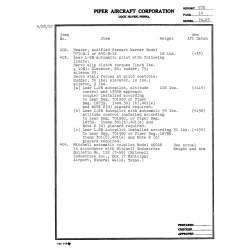 Aviation Part 979-B-1 for Piper PA-23 Apache Aircraft