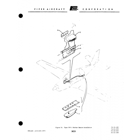 Piper Pm-I Marker Beacon Installation (PA-24-2to) — Piper PA-32-260