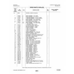 Aviation Part 69043-00 for Piper PA-32-260 Aircraft Aviation Part 69043-00 for Piper PA-32-260 Aircraft