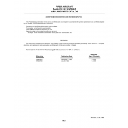 Aviation Part PR940730 for Piper PA-28-161 Warrior Aircraft