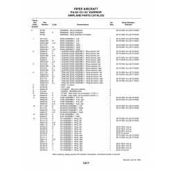 Aviation Part 35113-05 for Piper PA-28-161 Warrior Aircraft Aviation Part 35113-05 for Piper PA-28-161 Warrior Aircraft