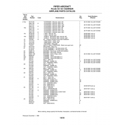 Aviation Part 35115-06 for Piper PA-28-161 Warrior Aircraft Aviation Part 35115-06 for Piper PA-28-161 Warrior Aircraft